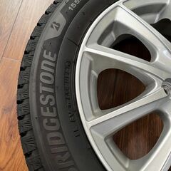 【★引き取り限定】スタッドレス 155/65R14 ブリヂストン WRX3 PREO プレオ 14インチ ホイールセットの画像