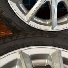 【★引き取り限定】スタッドレス 155/65R14 ブリヂストン WRX3 PREO プレオ 14インチ ホイールセットの画像
