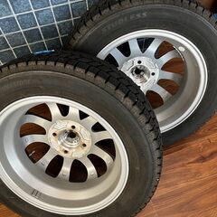 【★引き取り限定】スタッドレス 155/65R14 ブリヂストン WRX3 PREO プレオ 14インチ ホイールセットの画像