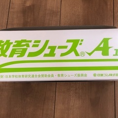 新品未使用箱付き　教育シューズ　赤の画像
