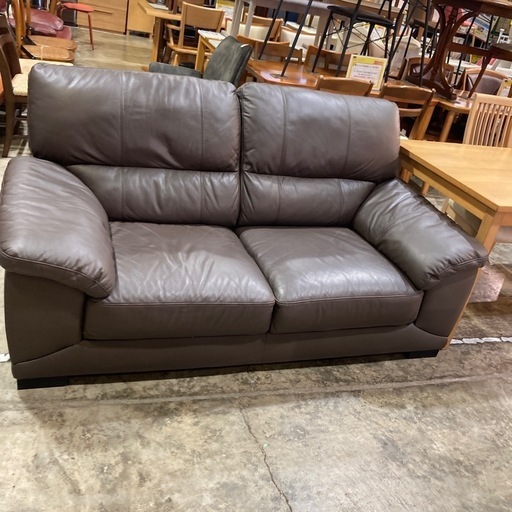 2Pソファ　ブラウン