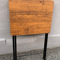 ★状態〇★ 家具 山善 折りたたみテーブル ハイタイプ RYST-5040H W500xD480xH700mmの画像