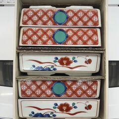 【リサイクルショップどりーむ天保山店】No.3360 皿セット 四方角深鉢 骨董品 焼物の画像