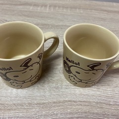【未使用】スヌーピー　マグカップ　コップ　2個セット　スヌーピーグッズ の画像