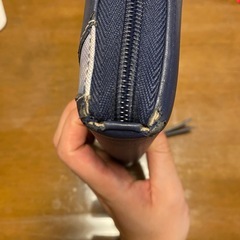 中古　紺色　長財布の画像