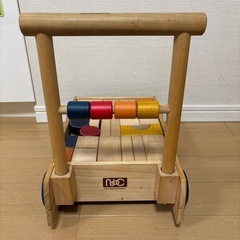 【無料】日本玩具　つみき　押し車の画像