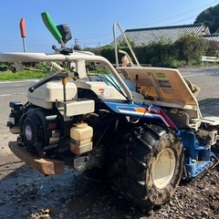 イセキ　2条刈り　バインダー　5馬力　刈 幅約570mm 刈取 稲刈り　掛け干し 結束 田んぼ　稲作　ガソリン　宮崎　簡易動作チェック動画ありの画像