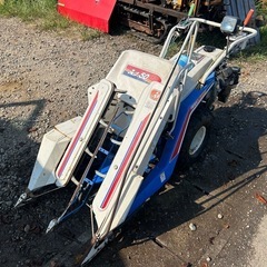 イセキ　2条刈り　バインダー　5馬力　刈 幅約570mm 刈取 稲刈り　掛け干し 結束 田んぼ　稲作　ガソリン　宮崎　簡易動作チェック動画ありの画像