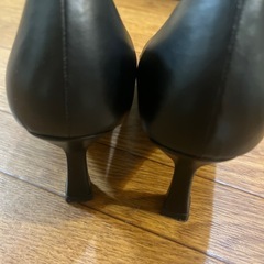 ルタロン　黒　7cm ヒール　パンプス　24cm　　　　 の画像
