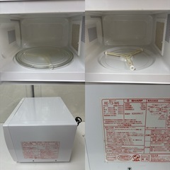 I742 🌈 光るデカタイマー！ SHARP 電子レンジ（700Ｗ） ⭐ 動作確認済 ⭐ クリーニング済の画像