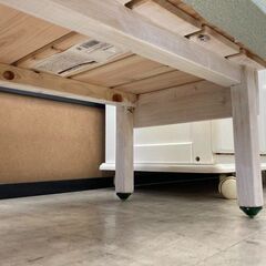 J5599　【リユースのサカイ柏店】　桧木製台　L　コーナン　クリーニング済みの画像