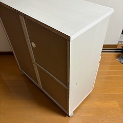 【8/29 21:30〜24:00　8/30 18:00〜19:00に受取り可能の方】　カインズ 食器棚 アペルト APR-8575SL　キャスター付き　キッチンボードの画像