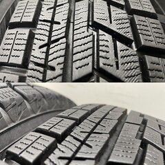 【YOKOHAMA ice GUARD iG60 155/80R13】スタッドレス【BS BALMINUM 13インチ 4.5J4HPCD100+35】23年製 バリ溝 ヴィッツ パッソ等　(STH017)の画像
