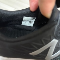 New Balance サッカーシューズ ブラック/グリーン　18cm 18の画像