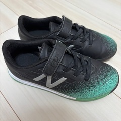 New Balance サッカーシューズ ブラック/グリーン　18cm 18の画像