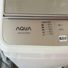 洗濯機 AQUA 2018年製の画像