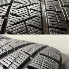 走行短め PIRELLI ICE ASIMMETRICO 215/55R17 スタッドレス【阿部商会 Eurodesign 17インチ 7J5HPCD112+47】21年製 VW/トゥーラン(STH015)の画像