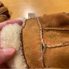 羊毛レザー手袋の画像