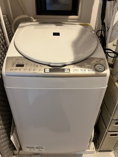 縦型洗濯乾燥機　シャープ　インバーター