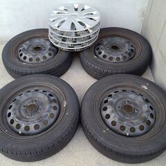  夏 デイズ DAYZ ニッサン純正【富山】日本製 ダンロップ 155/65R14 中古4本 ニッサン 日産純正 軽自動車 エナセーブEC300+ 車検対応 EKワゴンの画像