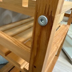【値下げしました！！】木目　シェルフ　棚　収納の画像