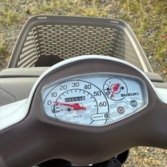 新車状態に近い　走行59k  4サイクル スクーター　スズキレッツバスケットの画像