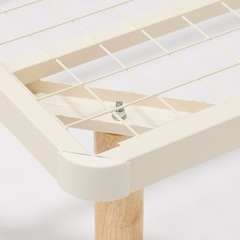 無印良品　MUJI スチールベッドフレーム　ダブルの画像