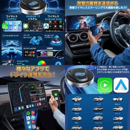 最終値下げ　一点限り　新品】 CarPlay AI Box Android13アタブター SIMカード