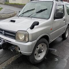 札幌発　スズキ　ジムニー　ウインチ付き　リア牽引フック付き　車検付き　AT4WD 乗って帰れます。の画像