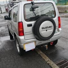札幌発　スズキ　ジムニー　ウインチ付き　リア牽引フック付き　車検付き　AT4WD 乗って帰れます。の画像