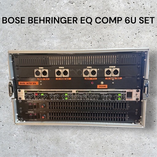 【業務用】BOSE ACTIVE EQ他 COMP 6Uラックセット
