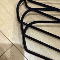【9/14まで】IKEA ハンガー ブラック ベロアの画像