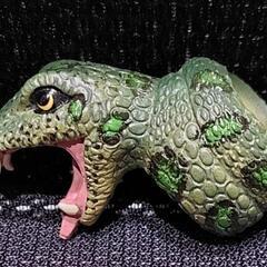 リアル アニマルリング 指輪 2個セット タイガー アナコンダ 虎 蛇 スネーク フリーサイズ アニマル 動物 リングの画像