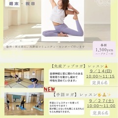 免疫力アップヨガレッスン