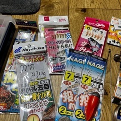 釣り道具・セット・未使用品・サビキ・リール・ガン玉・ハリスの画像