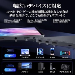 モバイルモニター 4K 15インチ　タッチパネル　ポータブルモニターの画像