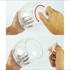 ランナーボール18/ハムスターボール 回し車 ホイール 運動 ストレス解消 掃除 ゴールデン キンクマ サンコー SANKO 三晃商会の画像