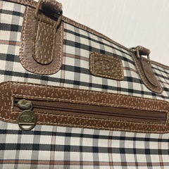 断捨離中‼️ トートバッグ チェック 鞄 の画像