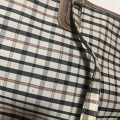 断捨離中‼️ トートバッグ チェック 鞄 の画像