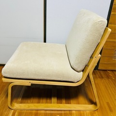 リビングでもダイニングでもつかえるソファチェア・オーク 無印良品