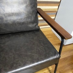 【美品】インダストリアルソファ 2人用&1人用2点セット の画像