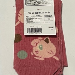 新品未使用！レア ピンク ミドルソックス プリン&サケブシッポ（23-25cm）1足の画像