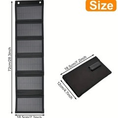 40W折りたたみポータブルソーラー★ USB Type-C★非常時★アウトドア★新品の画像