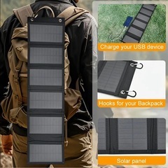40W折りたたみポータブルソーラー★ USB Type-C★非常...