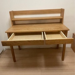 無印良品 木製デスク・上置きの画像