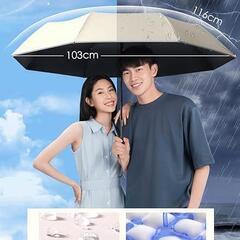 【新品】折りたたみ傘 ワンタッチ自動開閉 大きい おりたたみ傘 直径104cm 晴雨兼用の画像