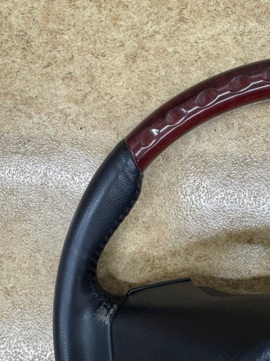 純正 AZK10 SAIハンドル ステアリング ホイール スイッチ付 ウッドコンビ