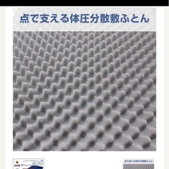 【8月31日午前限定】ダブルサイズ三つ折り体圧分散マットレス の画像