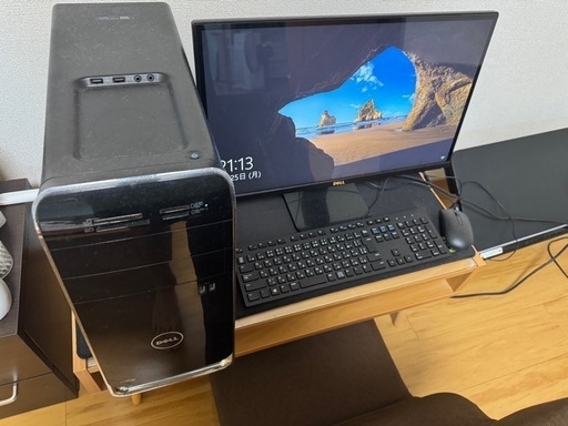ゲーミングパソコン、モニター、キーボード、マウスセット　初期化済　
