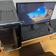 ゲーミングパソコン、モニター、キーボード、マウスセット　初期化済　の画像